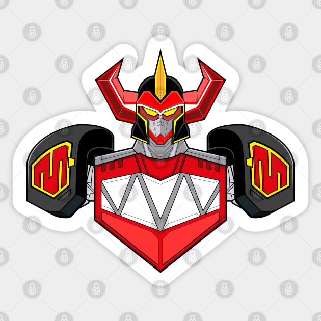 Megazord Mighty Morphin Sticker by Antoneox